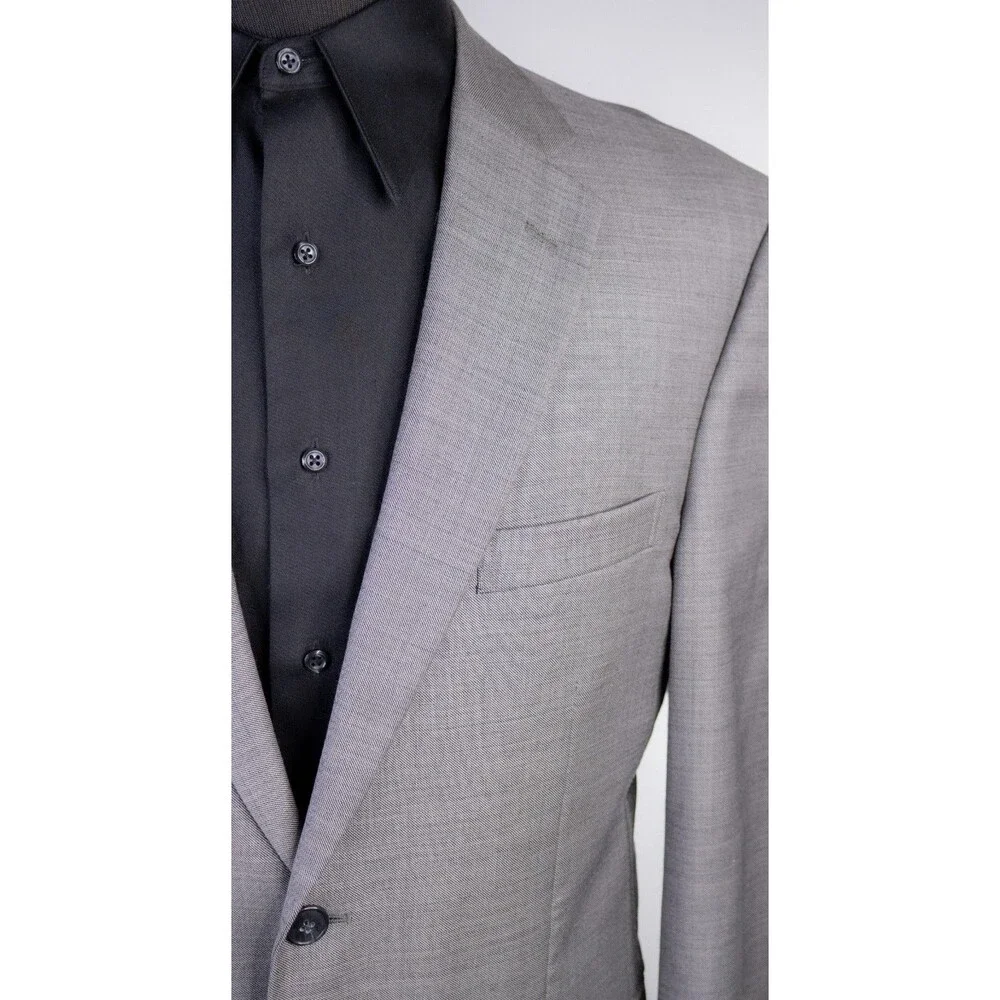 Jos. A. Bank Traveler's Blazer Sport Coat Sz 39R Wool Two Button Gray Jacket